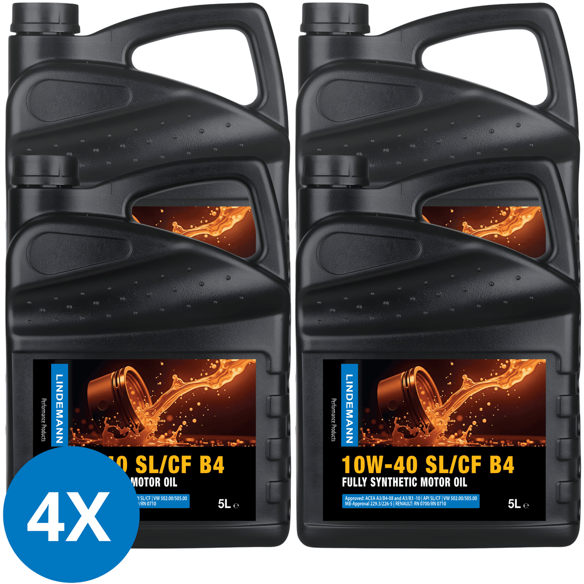 Lindemann Motorolie 10W-40 SL/CF B4 5L